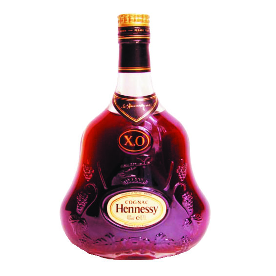 ヘネシー HennessyX.O クリアボトル 金キャップ